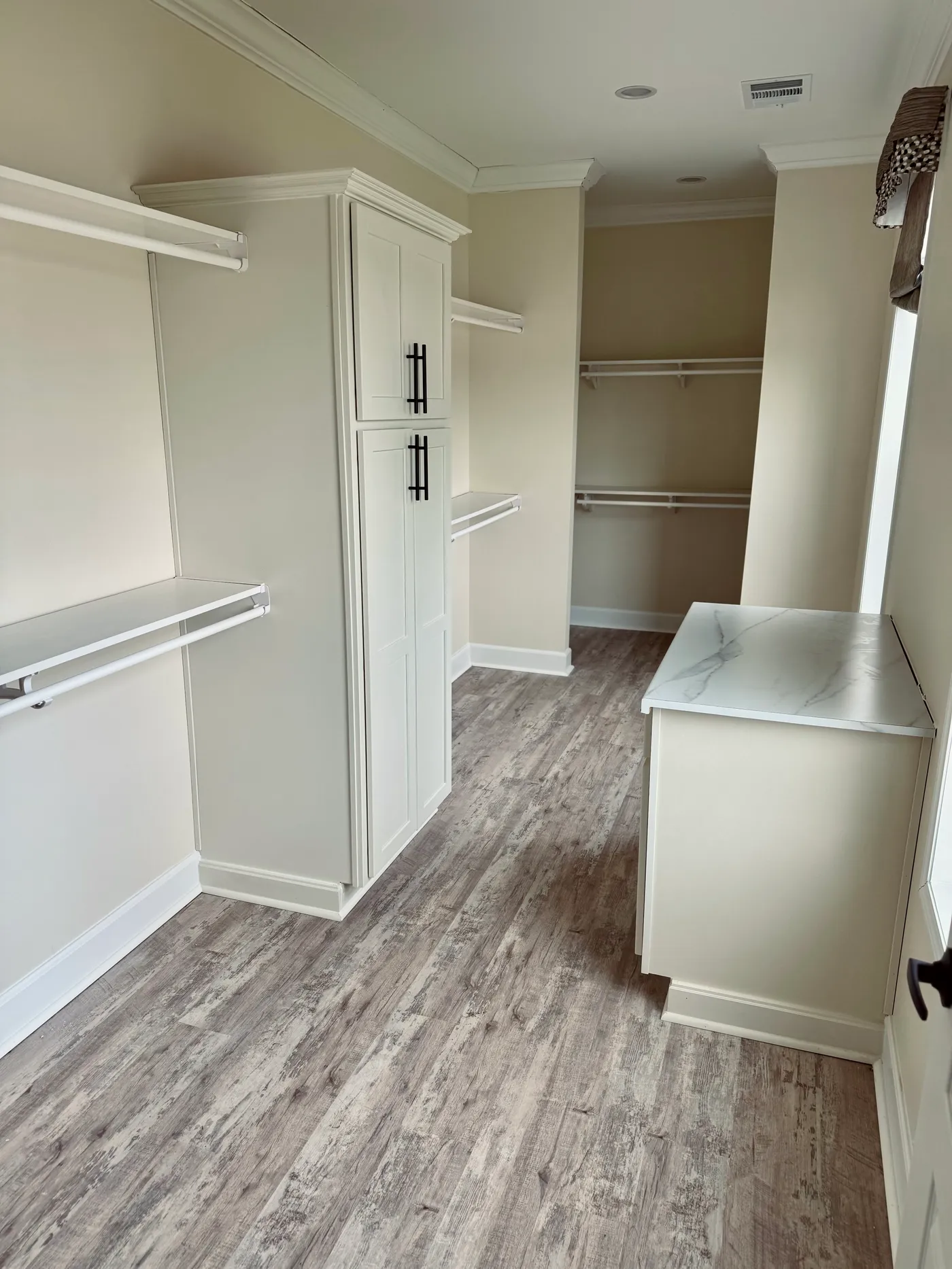 HUGE closet off of the primary suite.