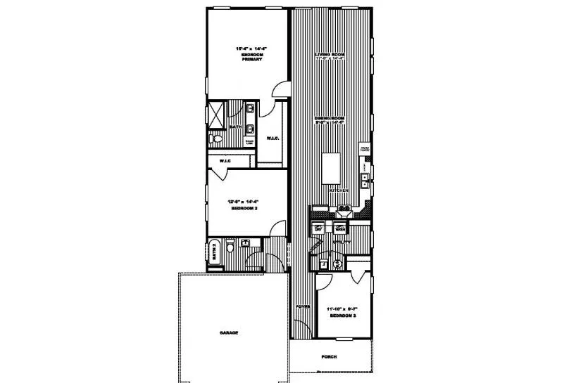 The Citico Features a large primary bedroom and lends itself to backyard grilling and entertainment.
