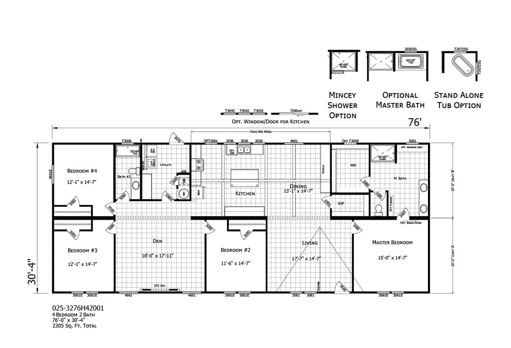 Floor Plan for the Orleans