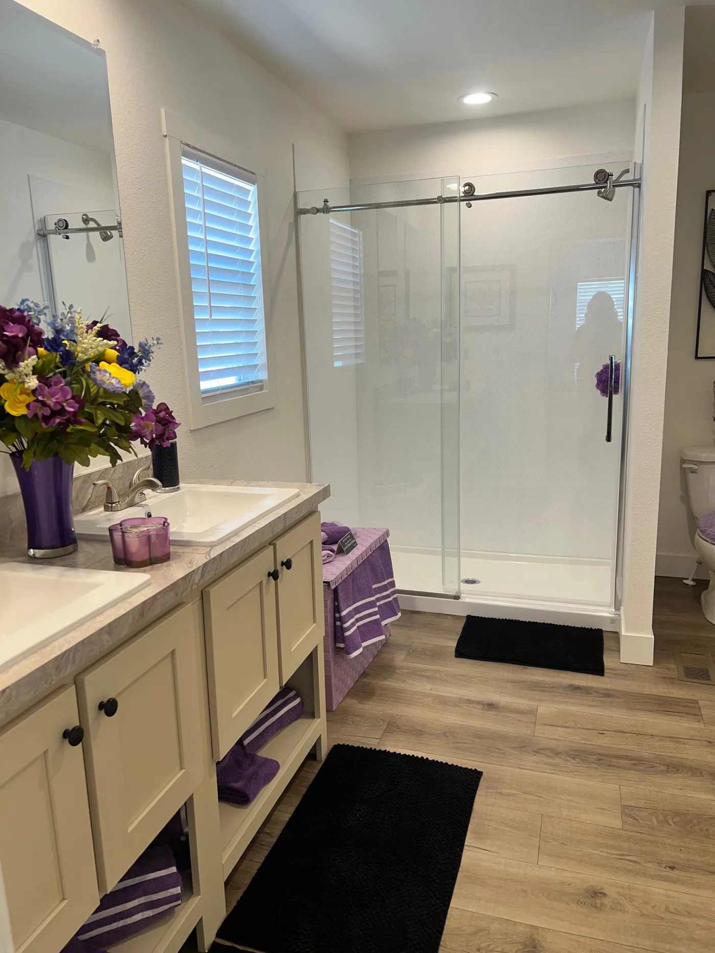 upgraded shower