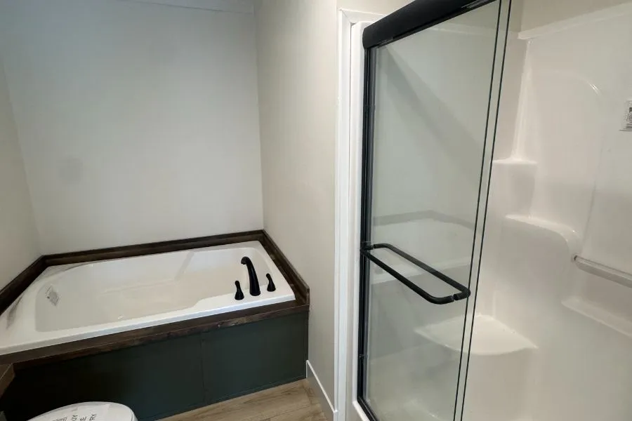 soaker tub - walk in fiberglass shower