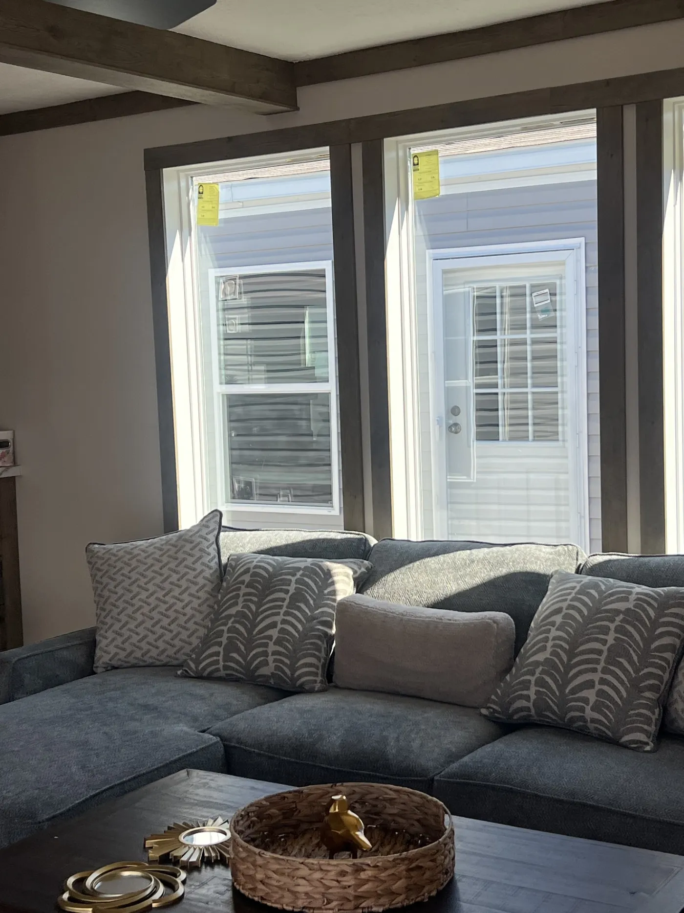 3 Large Bay Windows In The Living Room