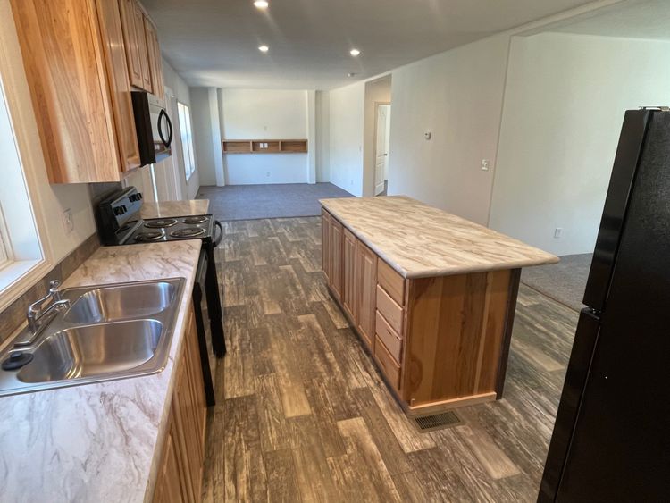 Open floor plan with dual living areas.