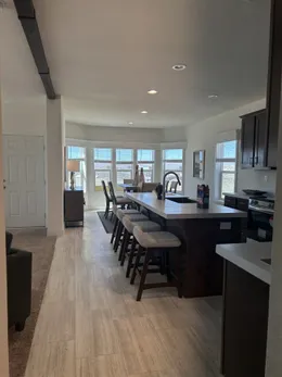 View of the kitchen from the hallway