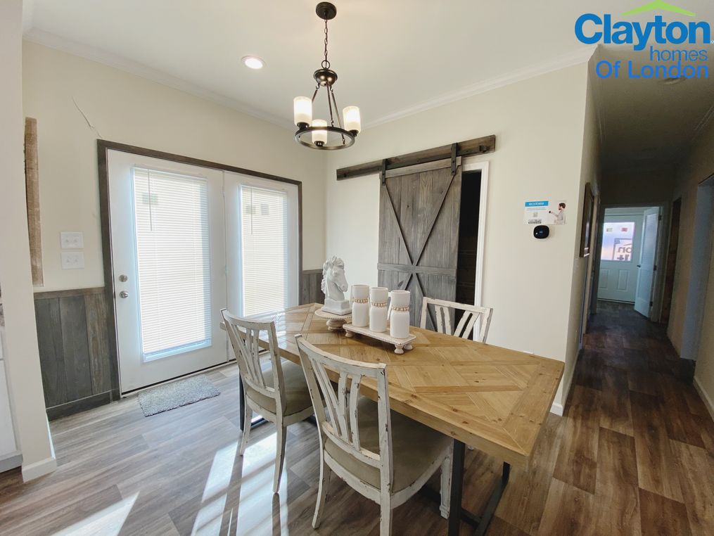 Dining area off of kitchen.