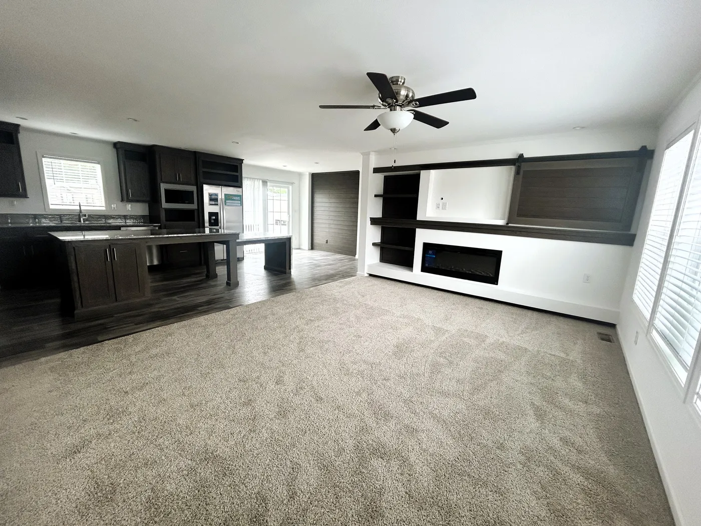 Walking into the living room. 