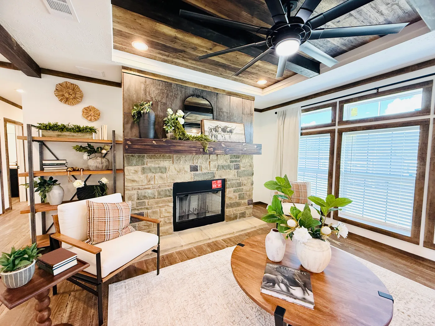 Wood Burning Fireplace