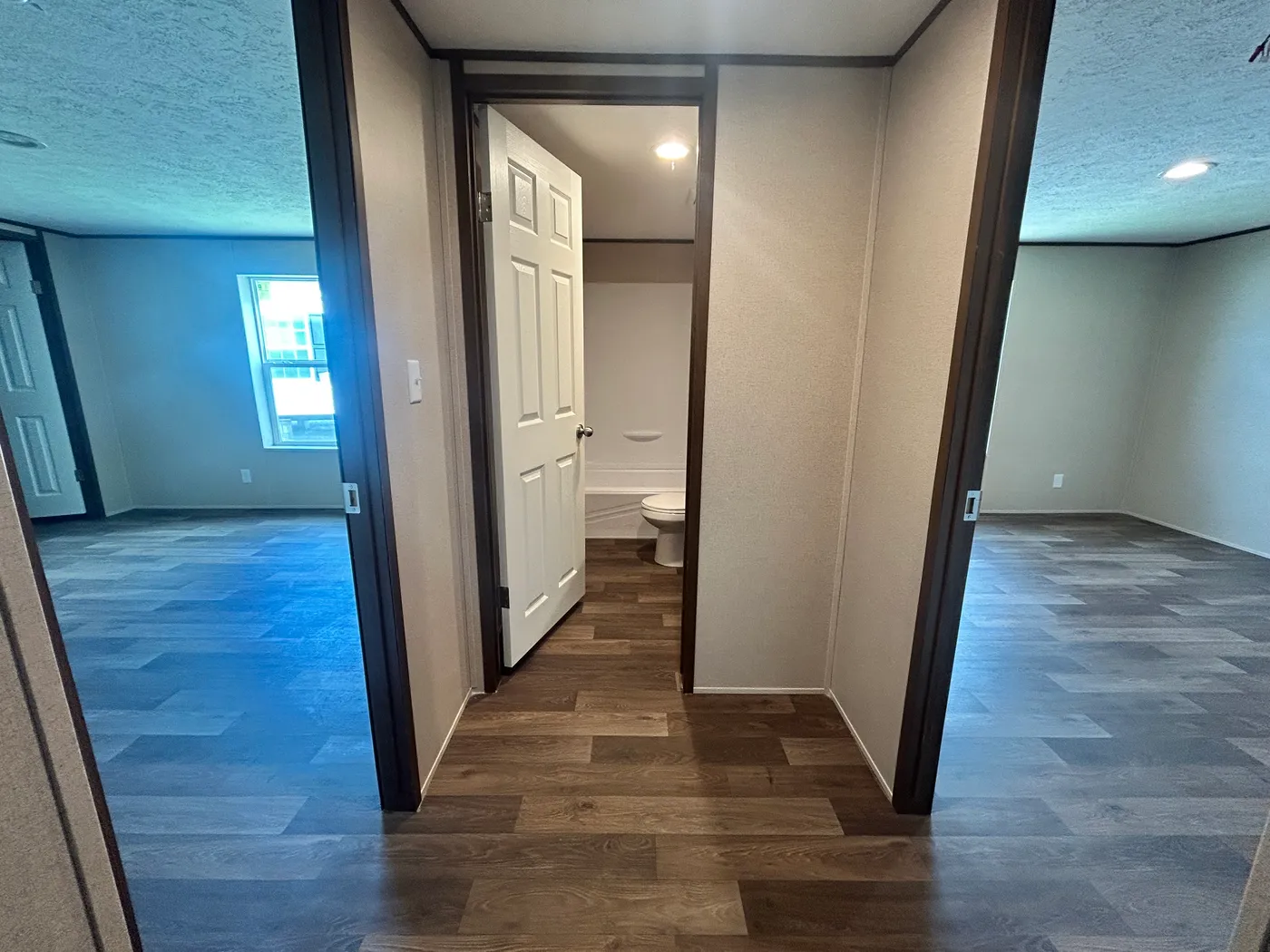 Looking into the additional guest bathroom.