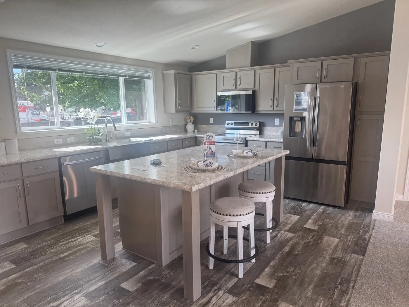 Tons of storage, upgraded appliances, soft close cupboards.