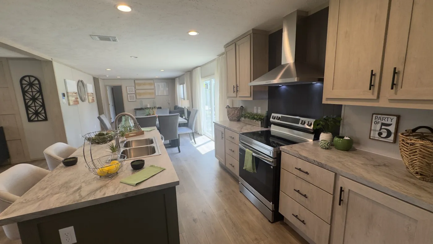 View from side of kitchen going twd the second spacious livingroom