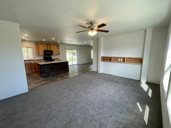 Built-in entertainment center perfect for any size TV.  Room for everyone with two living areas.