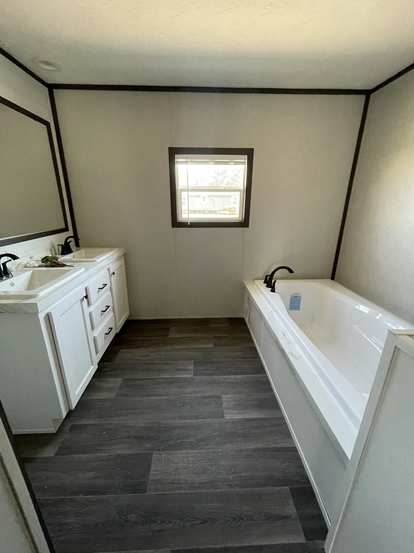 Primary Bath Bath Tub and Vanity
