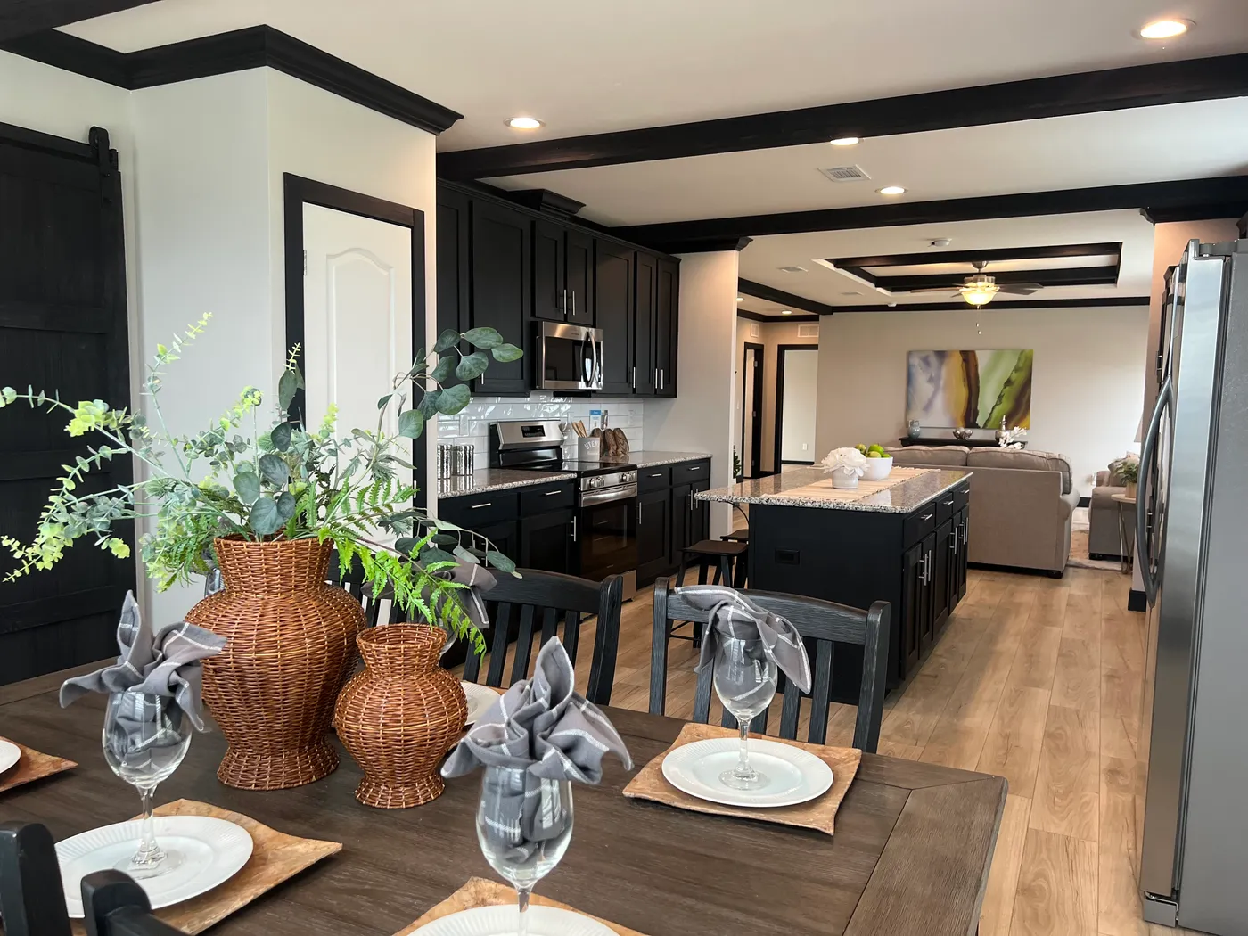 Beautiful tape and texture manufactured home with custom kitchen . Best deals and prices on affordable, quality, Clayton Built manufactured home in texas.