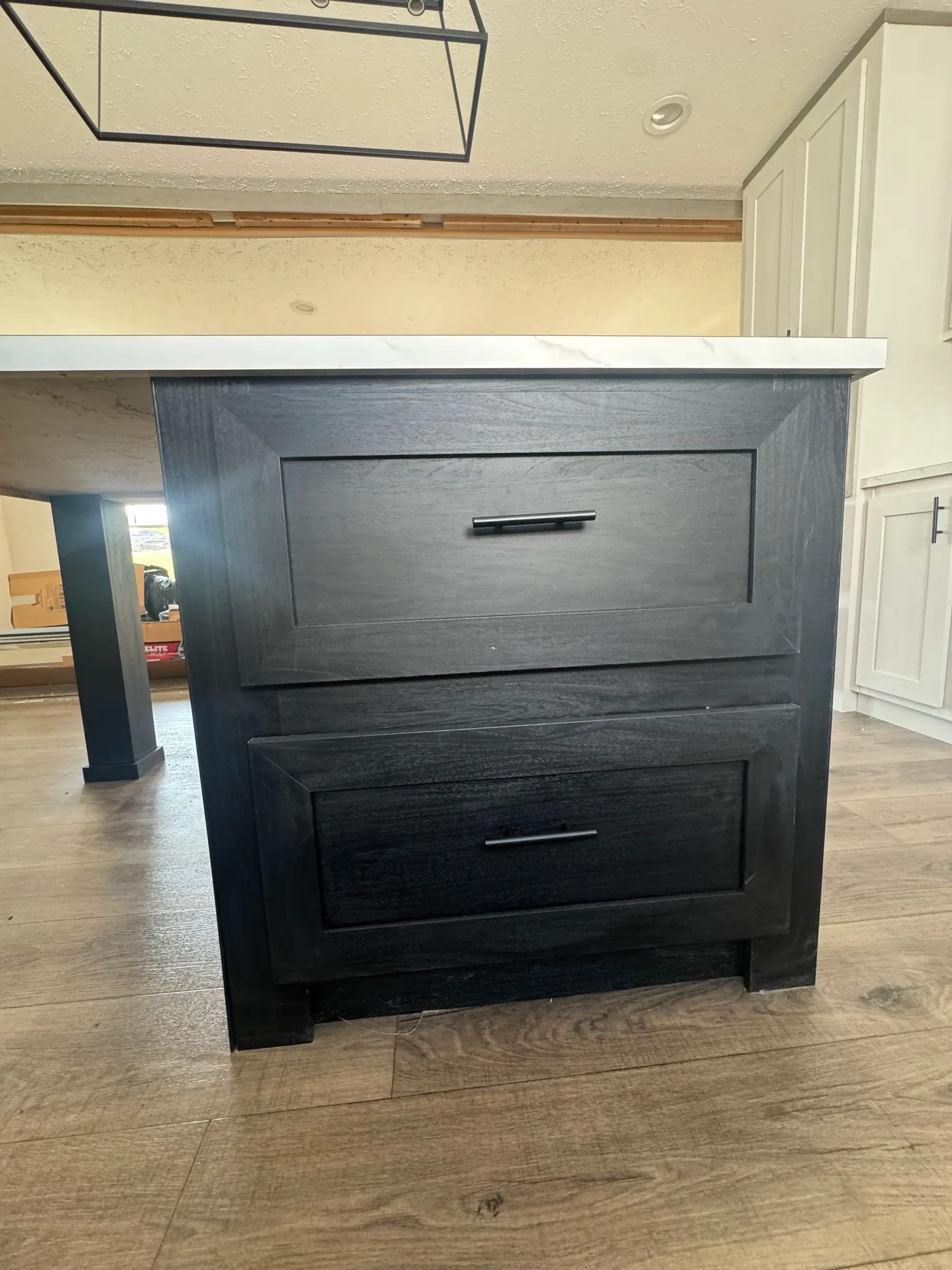 Kitchen Island with Pot and Pan Drawers