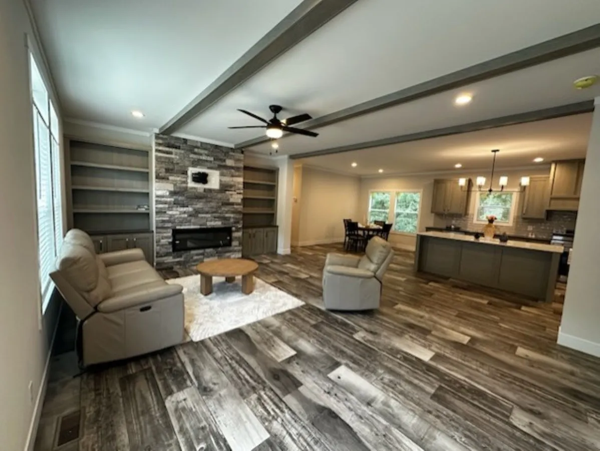 60" electric fireplace