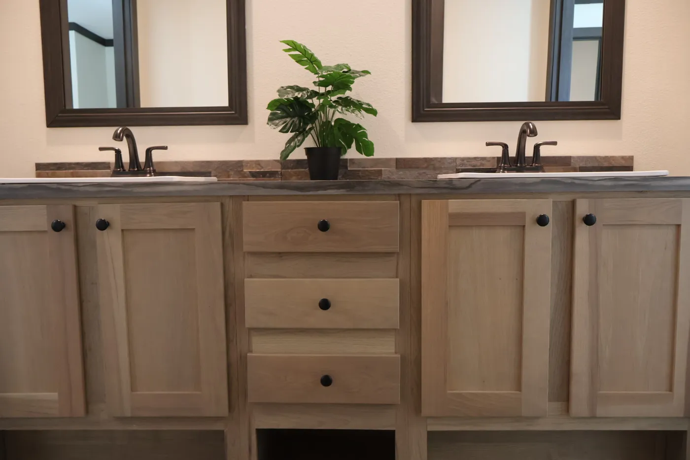 Jack and Jill bathroom vanity  (not pictured: shower and toilet) 