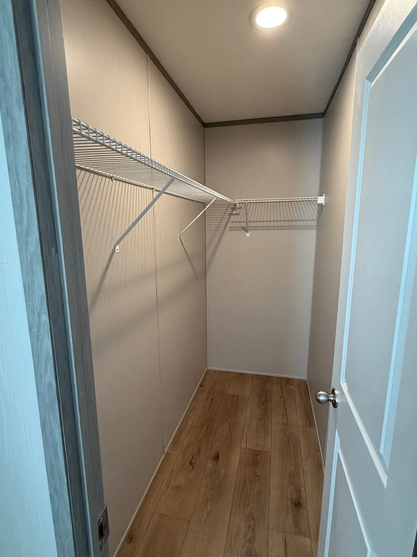 Bring your clothes to fill the large walk in closet