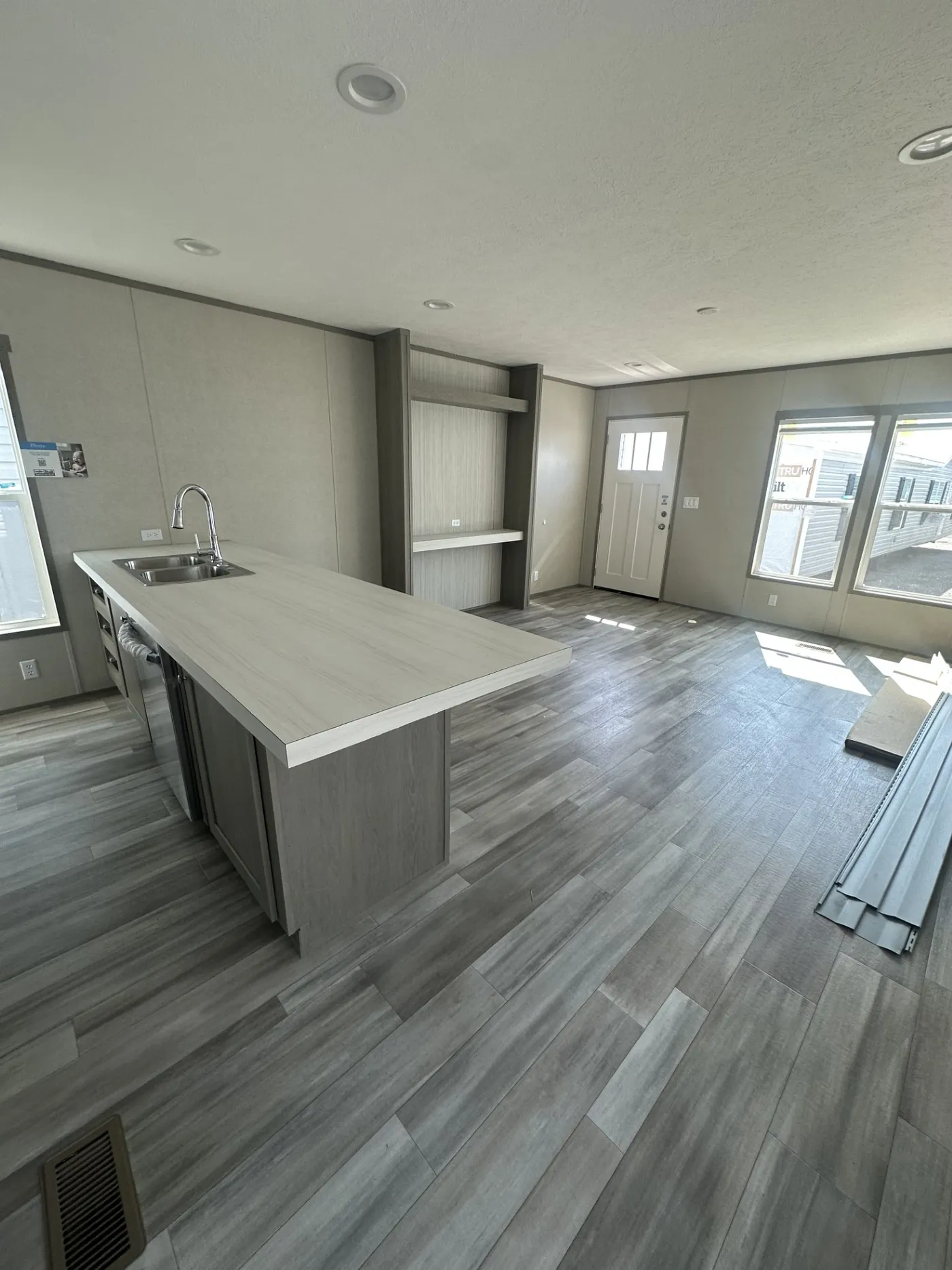 Island space allows for seating