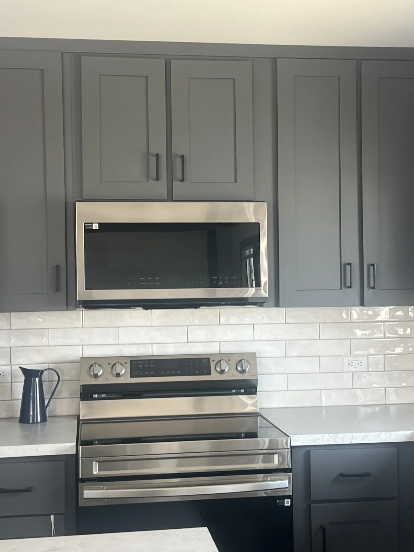 Stainless steel upgraded appliance package