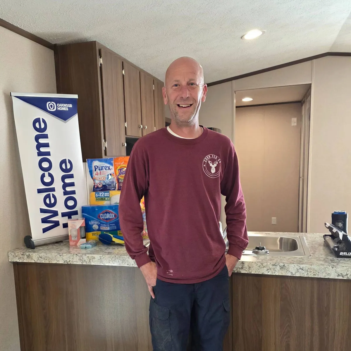 MELVIN B. welcome home image