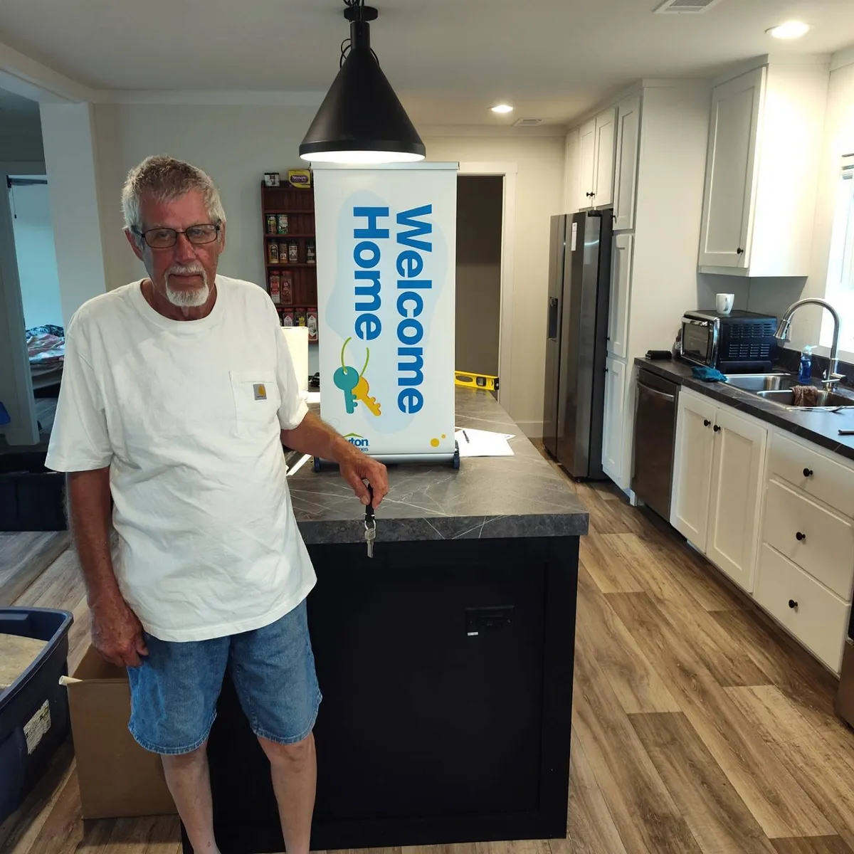JAMES B. welcome home image