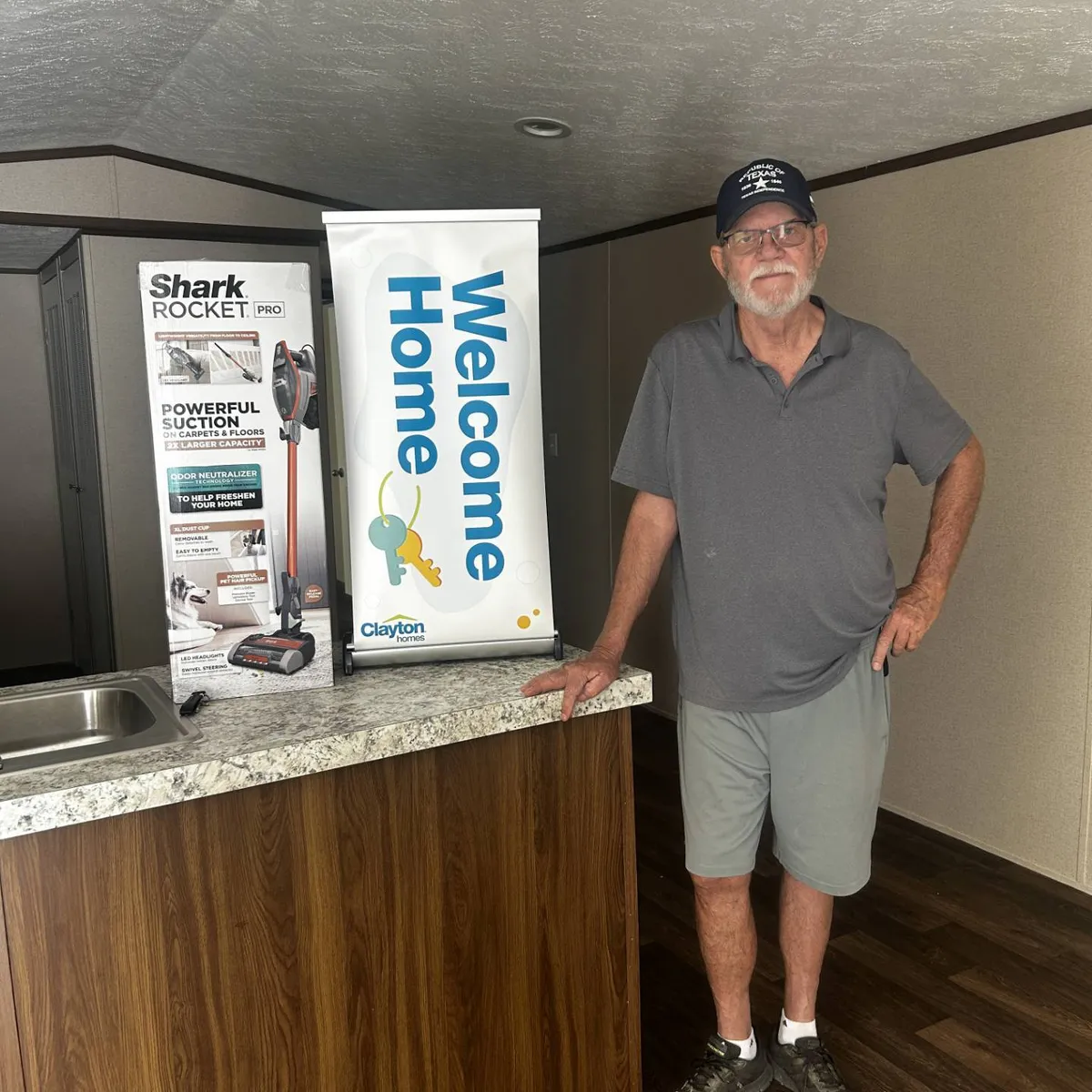 RONALD L. welcome home image