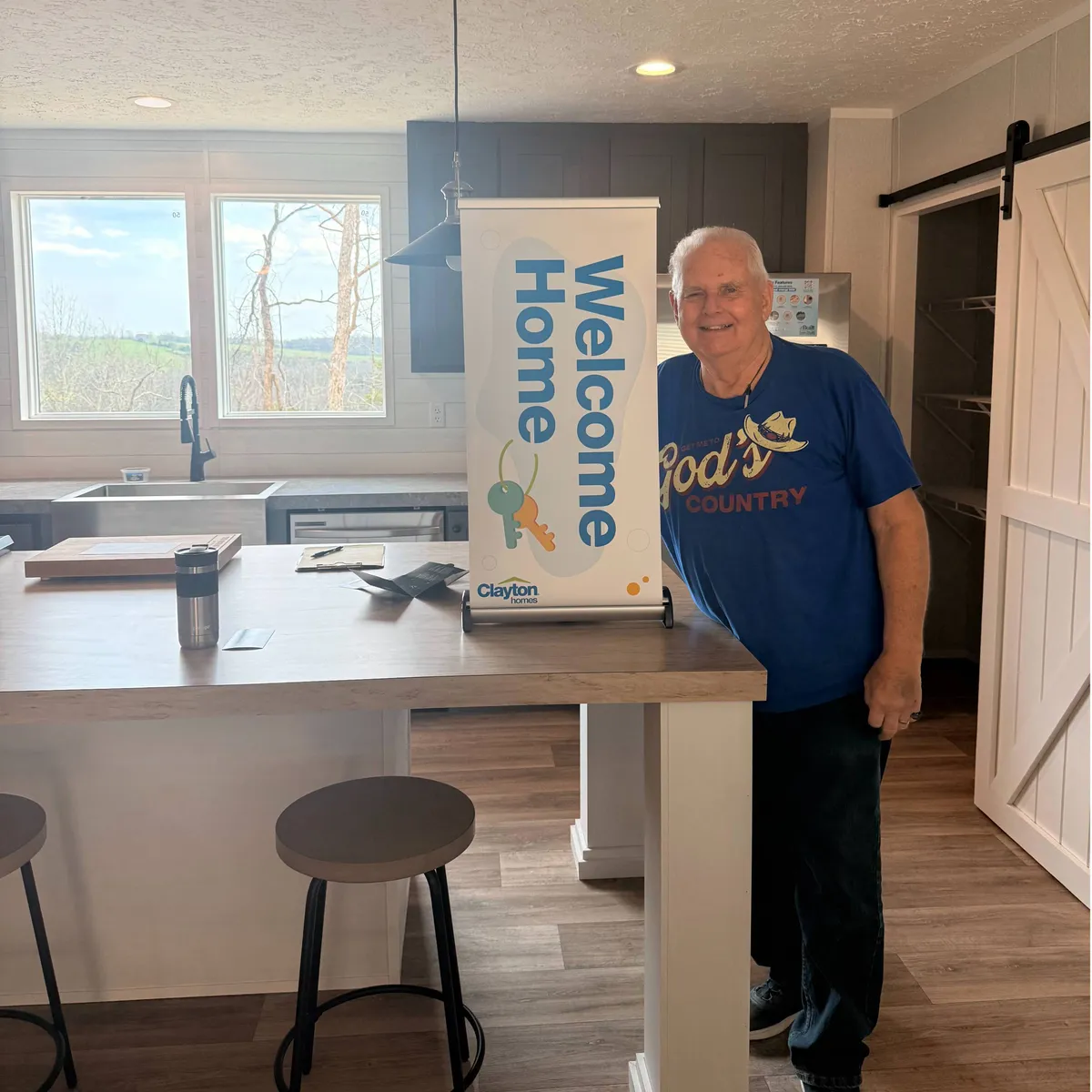 The Novak Family L. welcome home image