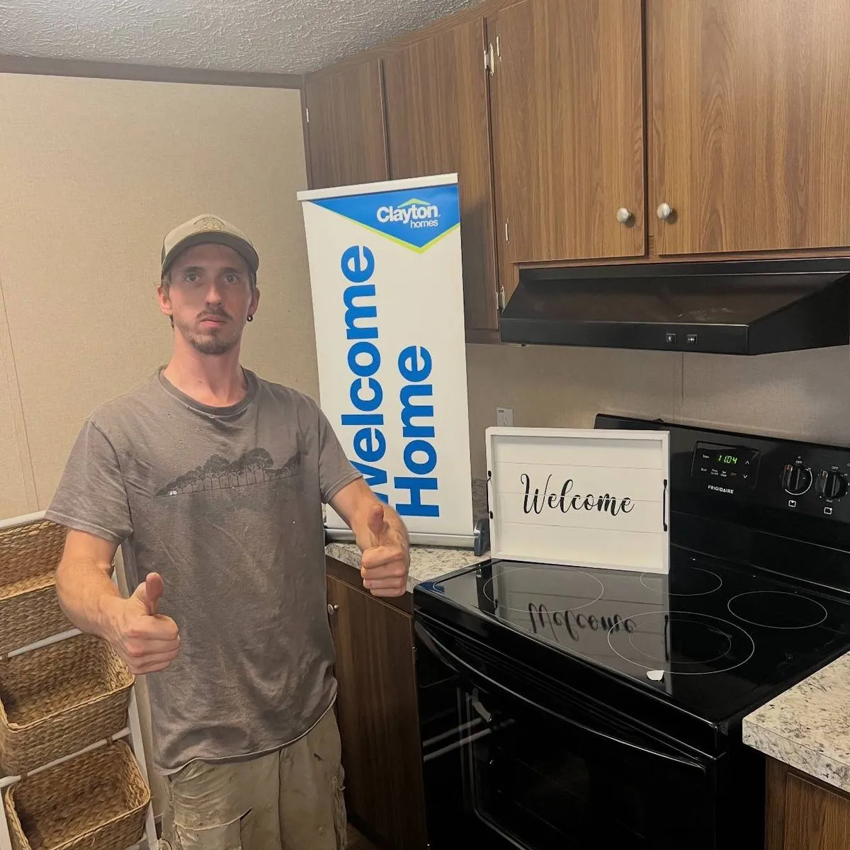 CLARENCE M. welcome home image