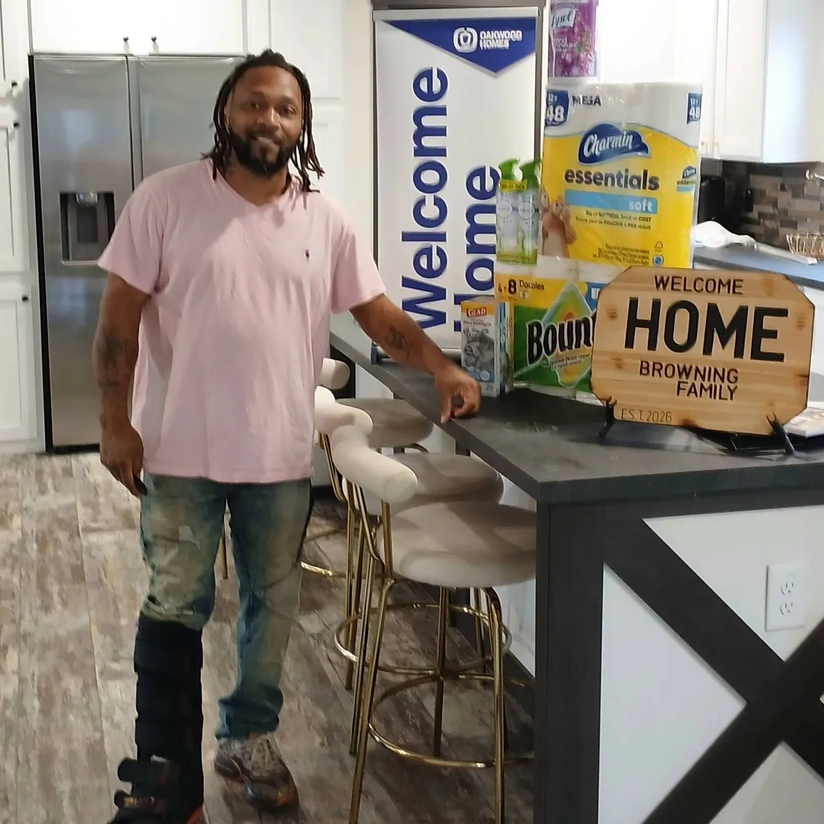 Charles B. welcome home image