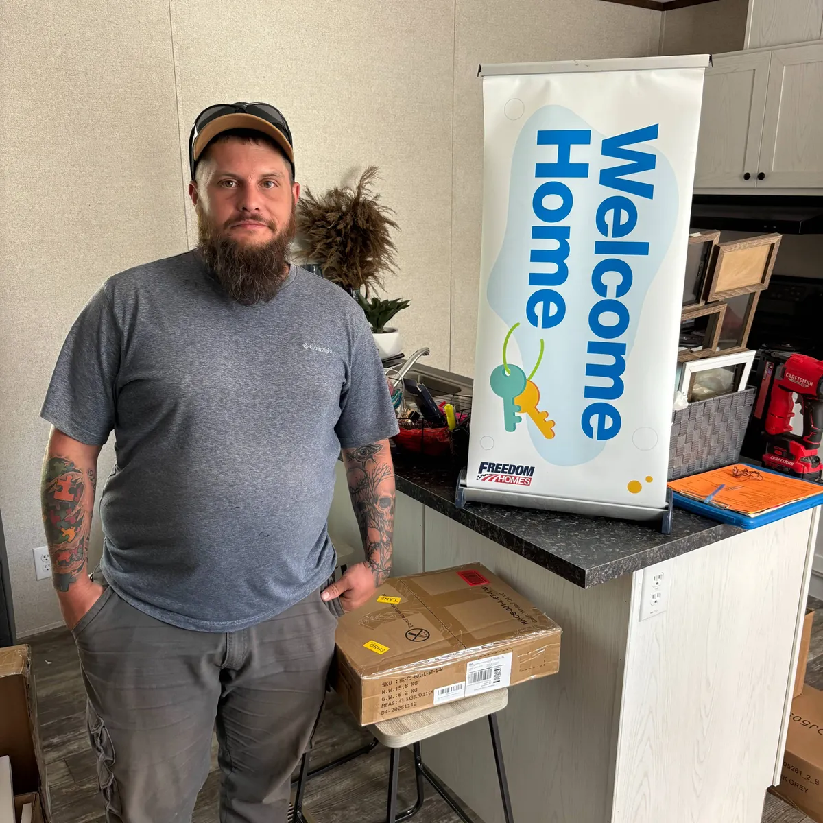 CALEB T. welcome home image