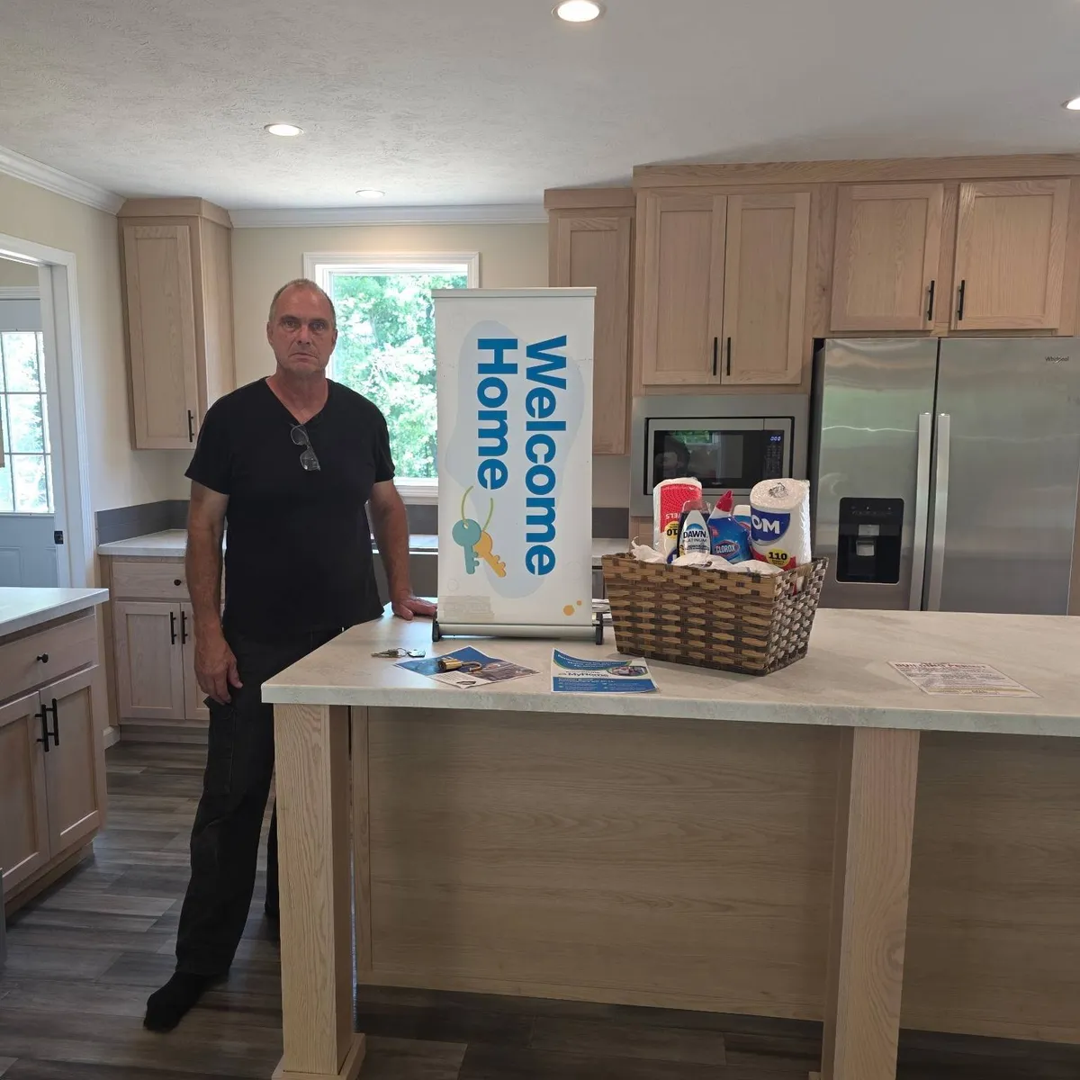 MICHAEL E. welcome home image