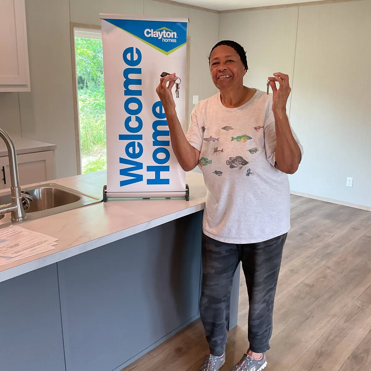 Freda D. welcome home image