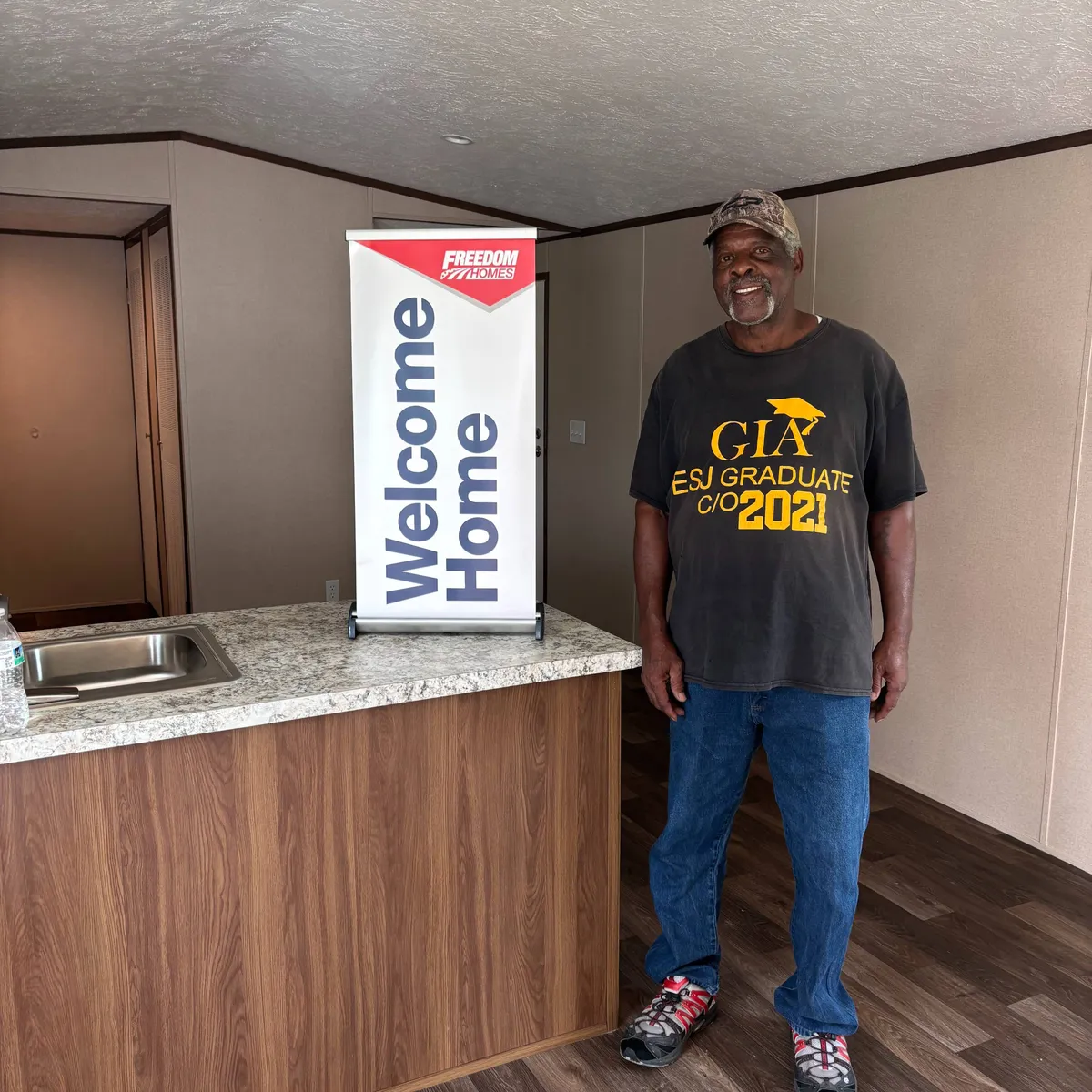 CLAUDE L. welcome home image