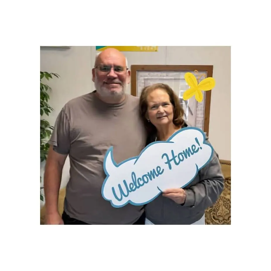 RONALD V. welcome home image
