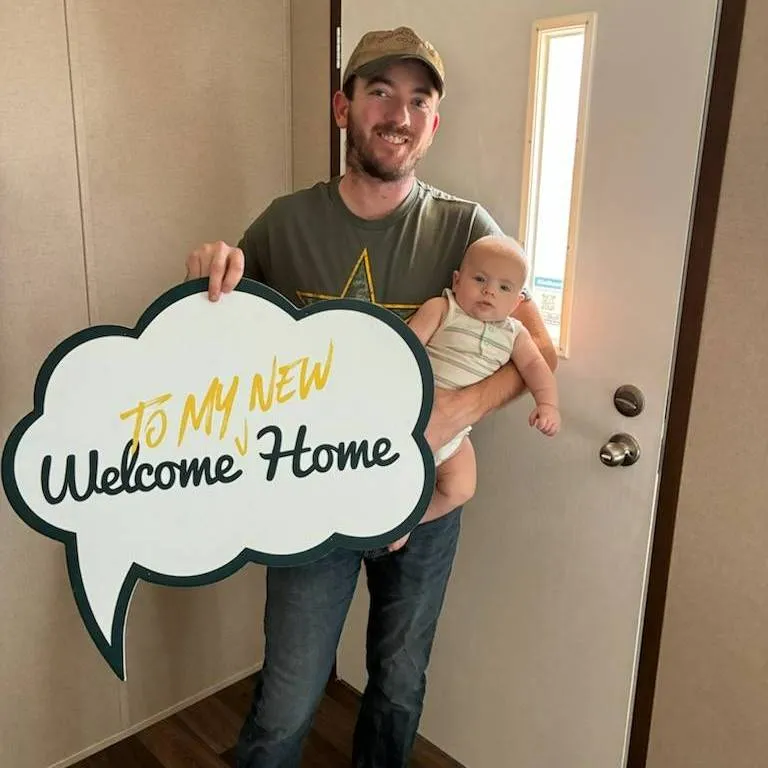 JUSTIN J. welcome home image