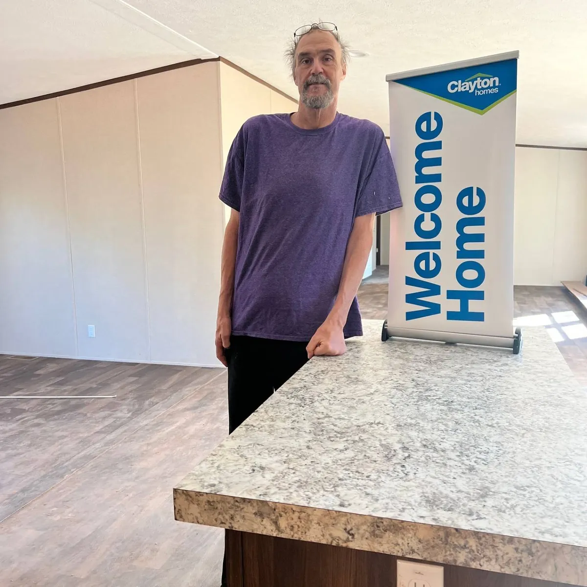 DONALD M. welcome home image