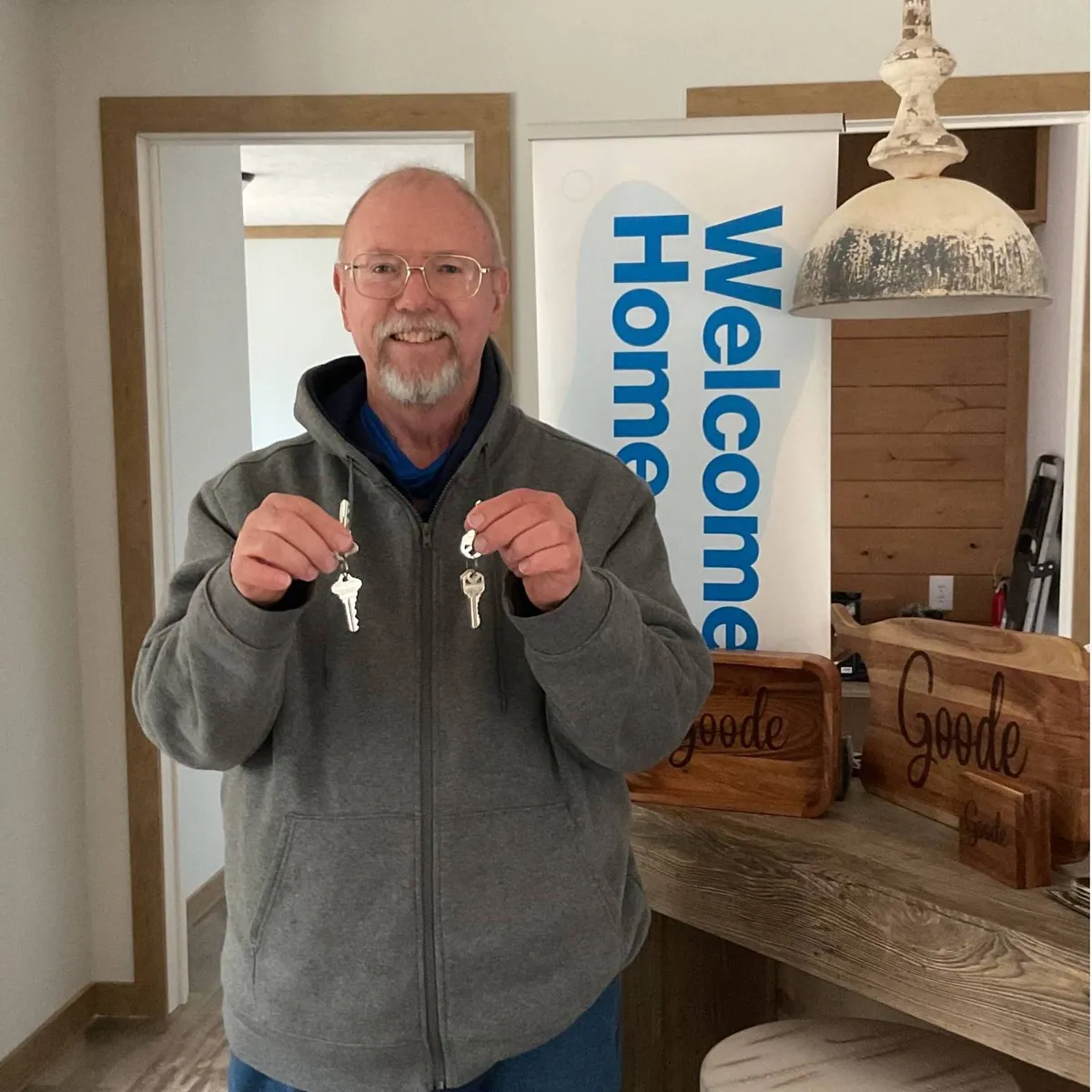 DONALD G. welcome home image