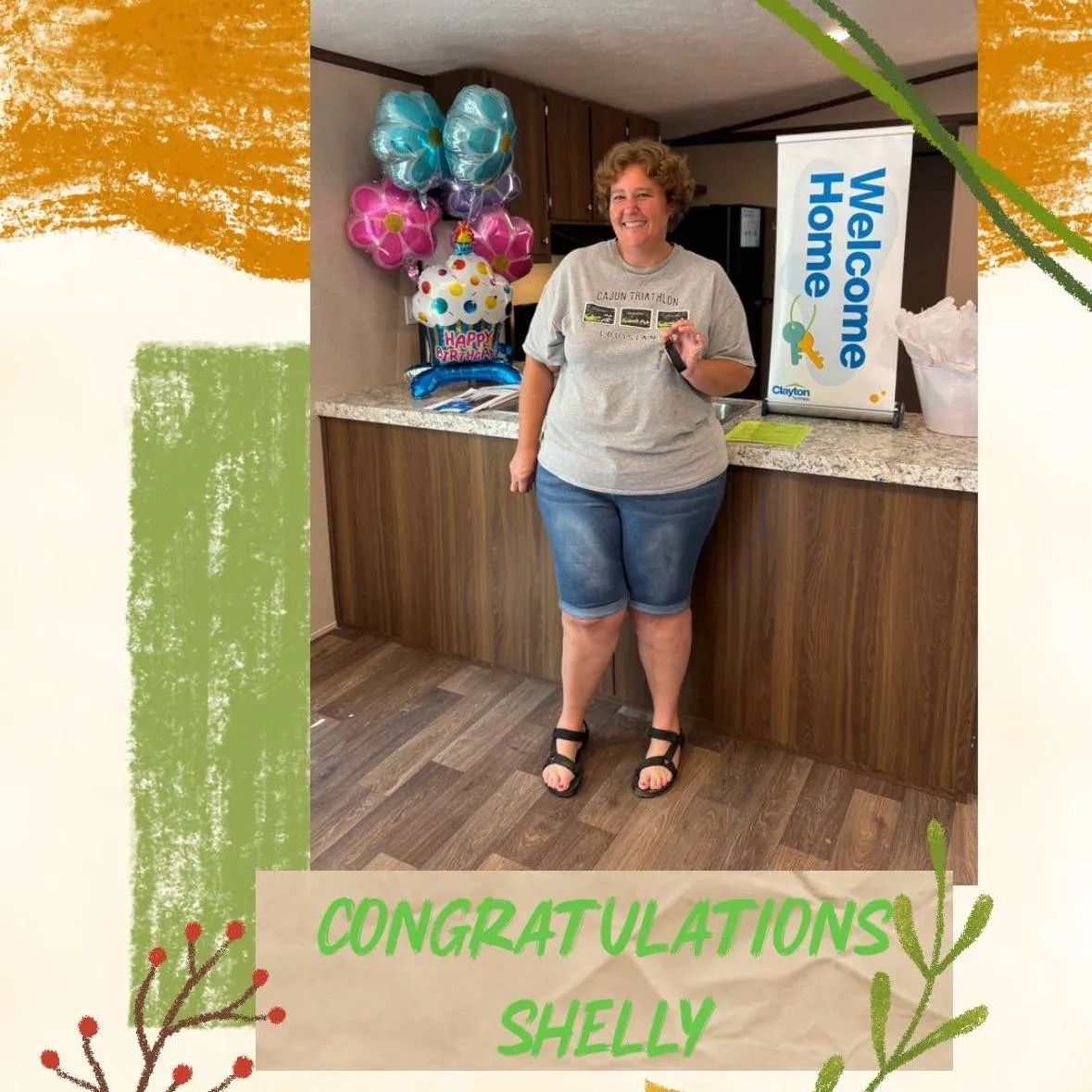 SHELLEY M. welcome home image