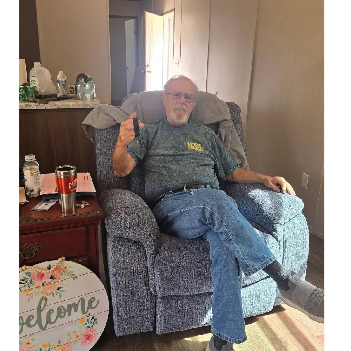 CLYDE M. welcome home image