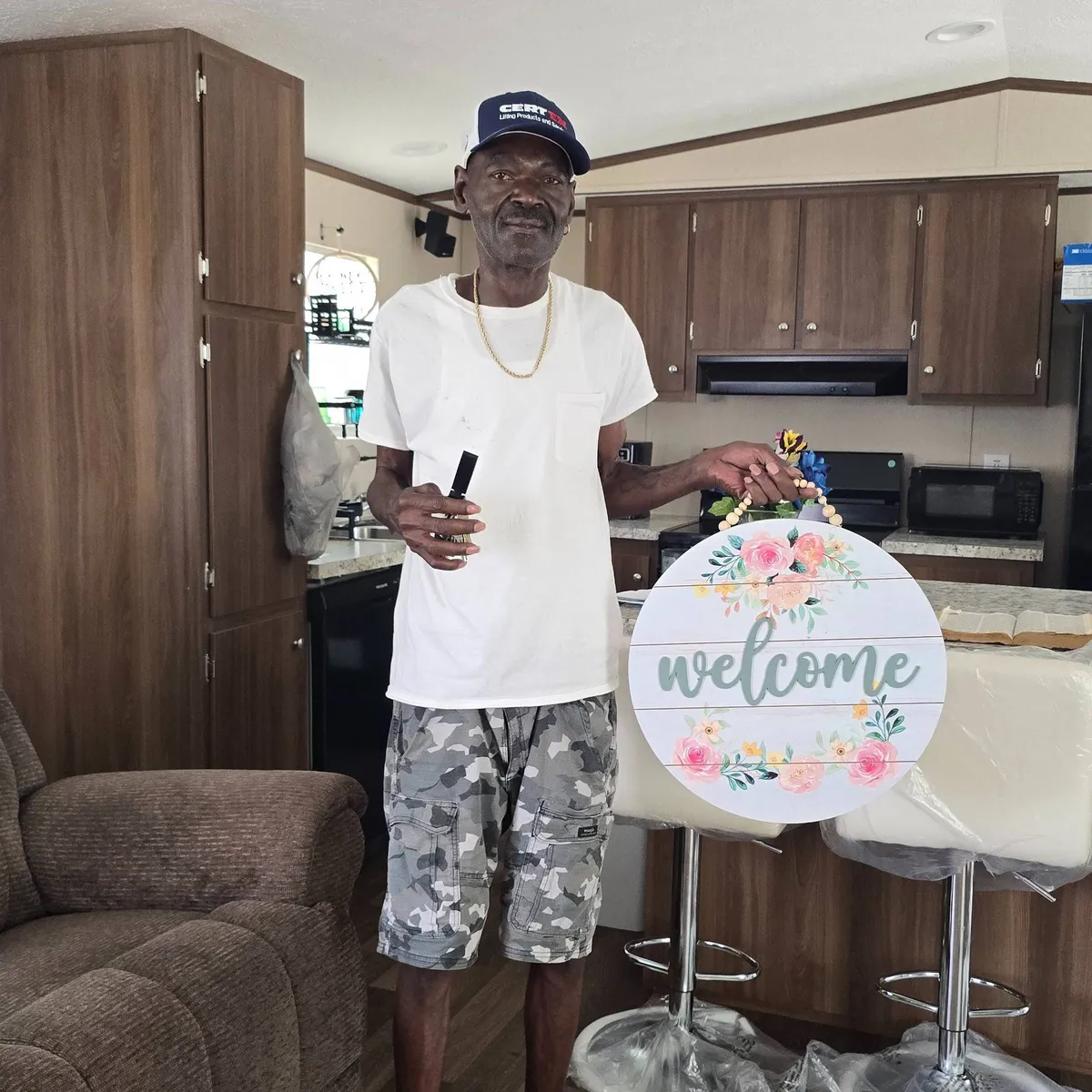 CLARENCE B. welcome home image