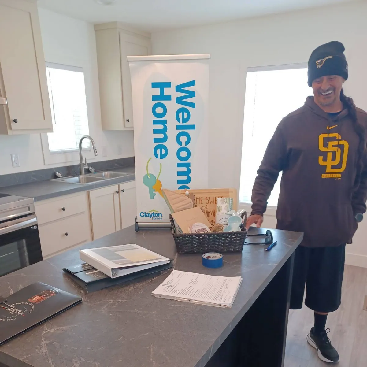 John A. welcome home image