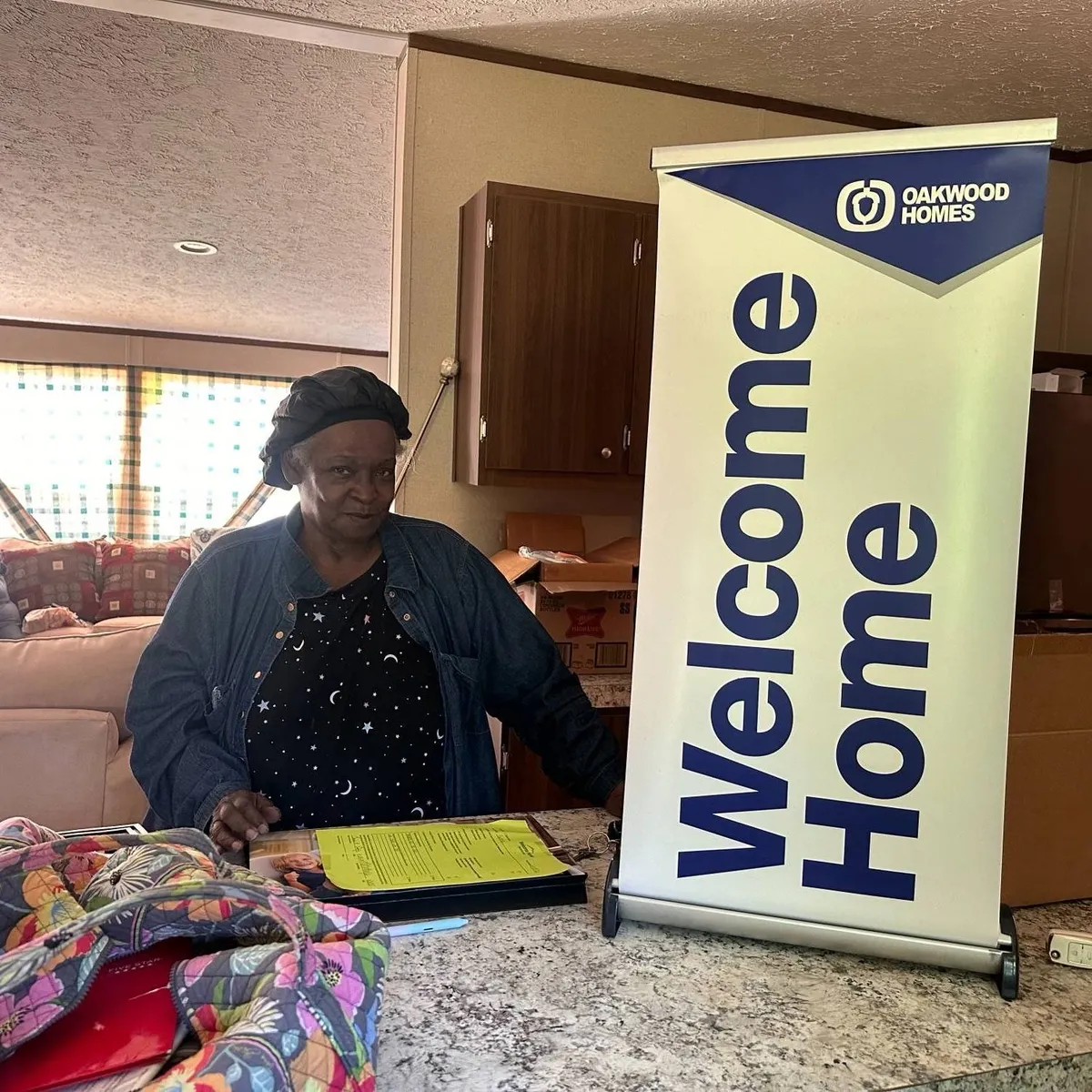 RAYMOND E. welcome home image