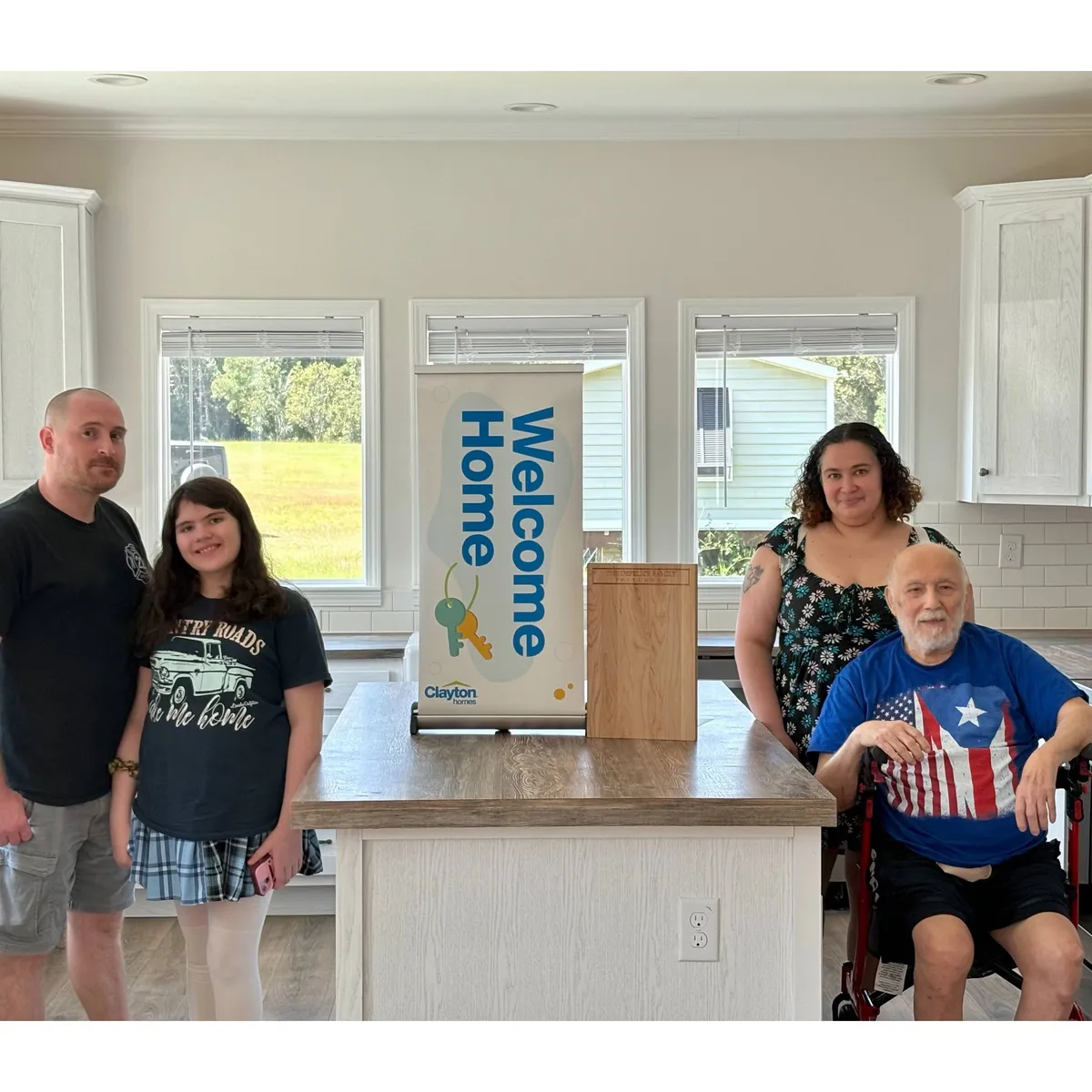 Albert D. welcome home image
