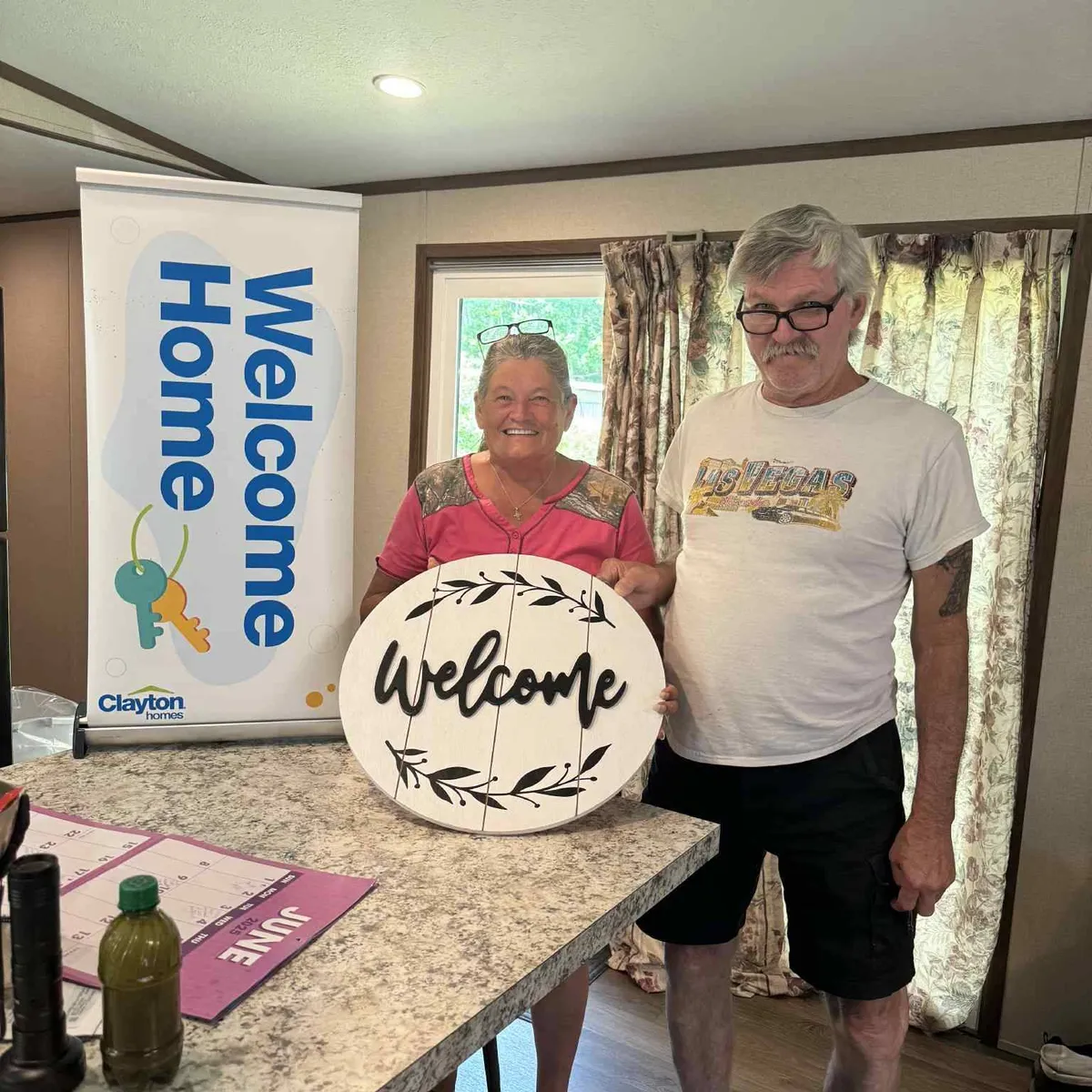 AMOS B. welcome home image