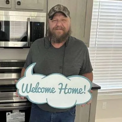 JAMES R. welcome home image