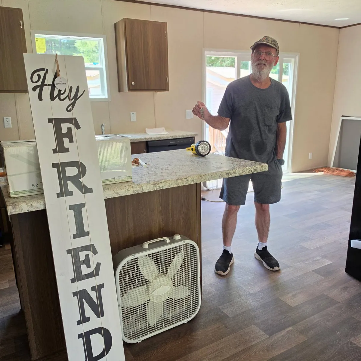 RONALD M. welcome home image