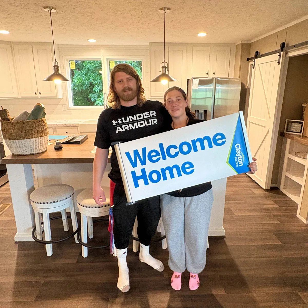 James P. welcome home image
