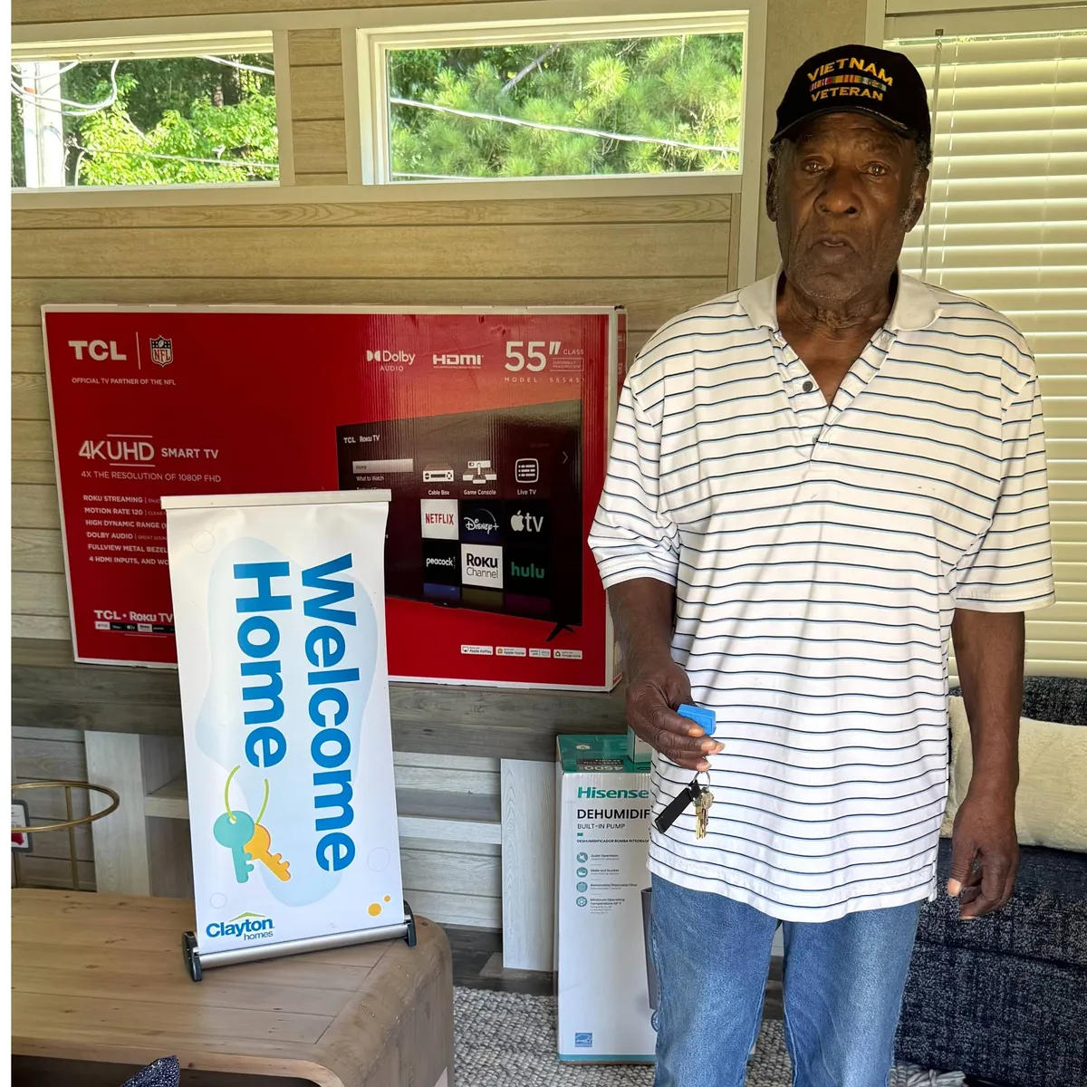 CLARENCE L. welcome home image