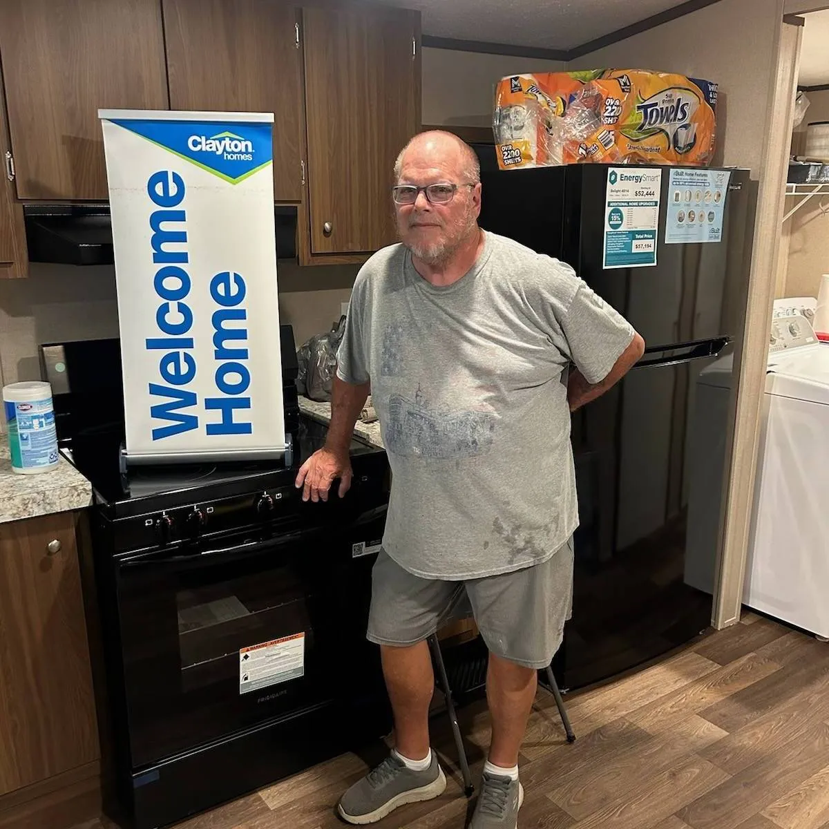 MELVIN P. welcome home image