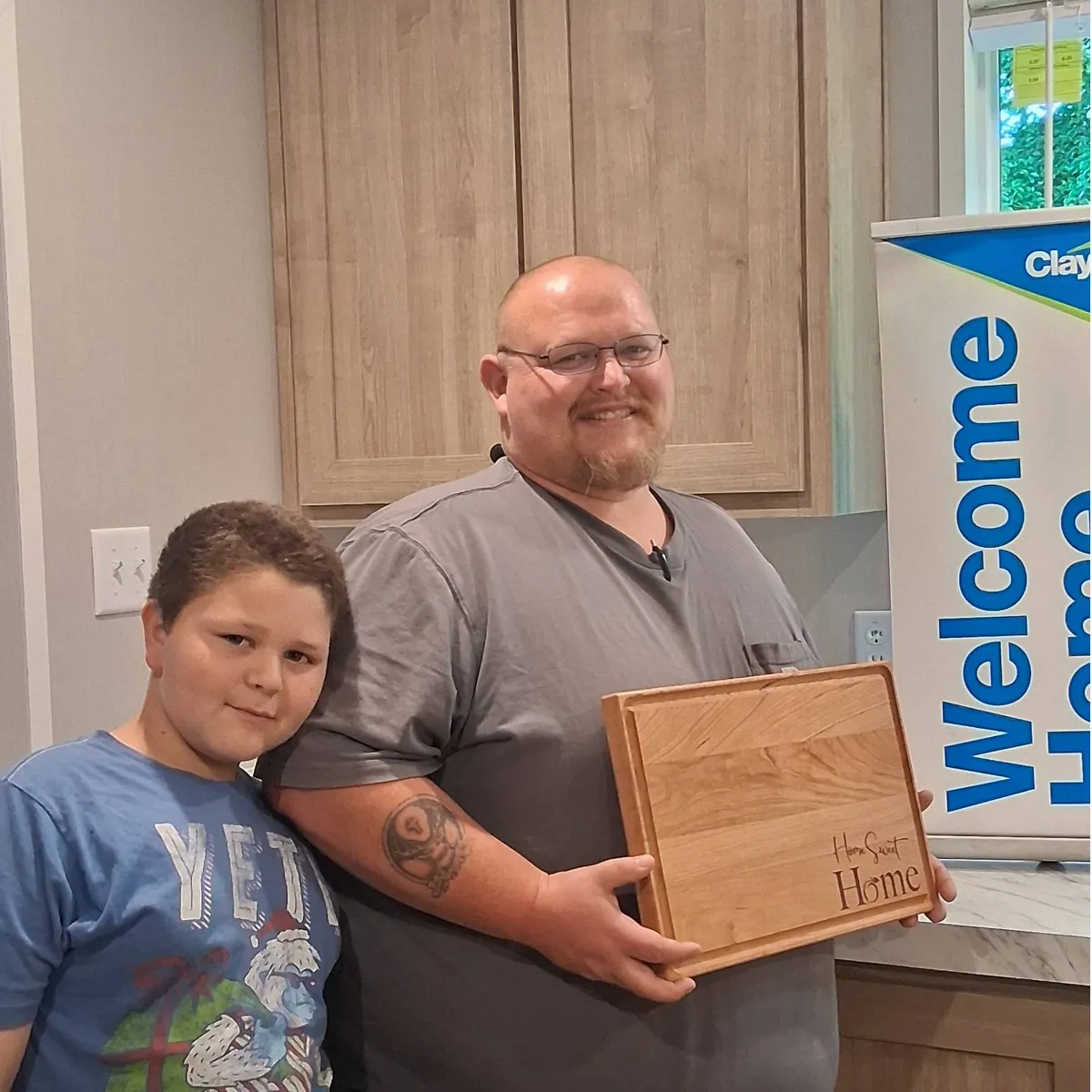 MATHEW K. welcome home image